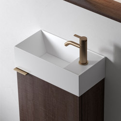 Facett Vasque à poser ou à suspendre en Solidsurface mat H12 | Wash basins | Inbani