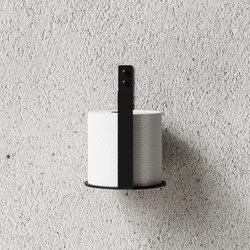 Toilet Paper Holder Extra - Black | Paper roll holders | NICHBA