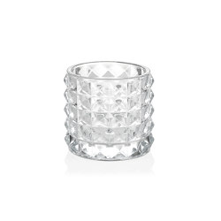 Decoration Complemens | Transparent Glass Tealight Ø9X9 cm | Dining-table accessories | Andrea House