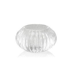 Decoration Complemens | Tealight Vetro Trasp. Ø11X6,5 cm | Dining-table accessories | Andrea House