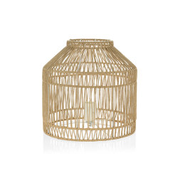 Lighting | Natural Paper Lamp Ø28,5X27,5cm | Floor lights | Andrea House