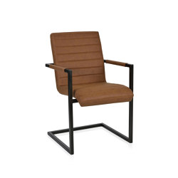 Butacas Y Sofas | Butaca Cuero Reci. Camel 62X55X90cm | Chairs | Andrea House