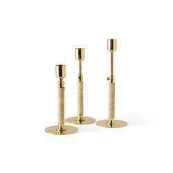 Duca Candleholder | Polished Brass | Dining-table accessories | MENU