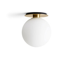 TR Bulb | Ceiling Lamp | Brushed Brass | Matt Opal Bulb | Ceiling lights | Audo Copenhagen