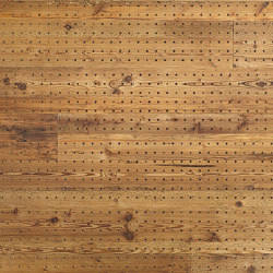 Naturholz Akustikplatten | Dot Altholz Wurmstich gebürstet | Wall panels | Admonter Holzindustrie AG