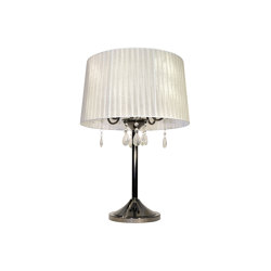 Crystal White Blackchrome Table Lamp | Lámparas de sobremesa | Valaisin Grönlund