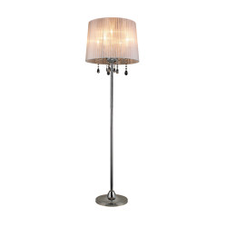 Crystal White Blackchrome Floor Lamp | Lámparas de pie | Valaisin Grönlund