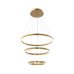 Layer 3 Brass Led Pendant Light | Lámparas de suspensión | Valaisin Grönlund