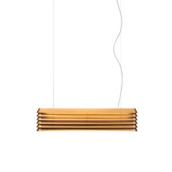 Louvre Light pendant in aluminium and bronze, dimmable