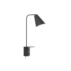 Vigo USB Wall Light, black | Estaciones smartphone / tablet | Valaisin Grönlund