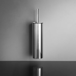 Reframe Collection | Toilet brush, wall - polished steel | Escobilleros | Unidrain