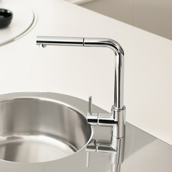 Kitchen Brass | Kitchen sink mixer with ABS pull-ot shower. | Kitchen products | Quadrodesign