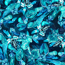Flowers Butterflies white | artist wallpaper | Wall coverings / wallpapers | Ginny Litscher