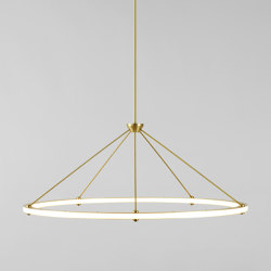 Halo Circle Pendant (Brass) | Suspensions | Roll & Hill