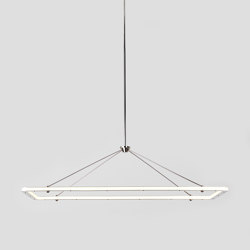 Halo Rectangle Pendant (Polished nickel) | Suspended lights | Roll & Hill