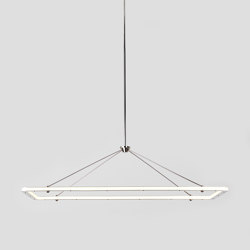 Halo Rectangle Pendant (Polished nickel) | Lampade sospensione | Roll & Hill