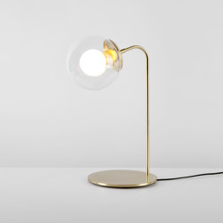 Modo Desk Lamp (Brass/Clear) | Tischleuchten | Roll & Hill