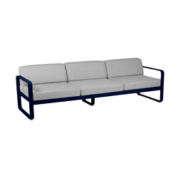 Bellevie | 3-Seater Sofa – Flannel Grey Cushions | Divani | FERMOB