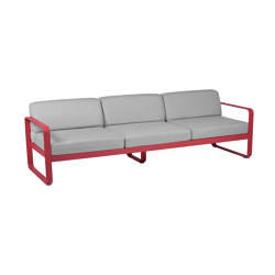 Bellevie | 3-Seater Sofa – Flannel Grey Cushions | Sofas | FERMOB
