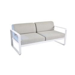 Bellevie | 2-Seater Sofa – Flannel Grey Cushions | Sofás | FERMOB