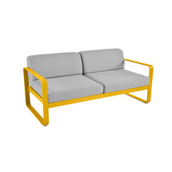 Bellevie | 2-Seater Sofa – Flannel Grey Cushions | Sofás | FERMOB