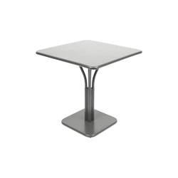 Luxembourg | Pedestal Table 71 x 71 cm With Solid Top | Bistro tables | FERMOB