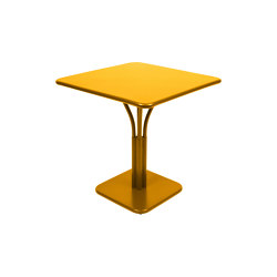 Luxembourg | Pedestal Table 71 x 71 cm With Solid Top | Bistro tables | FERMOB