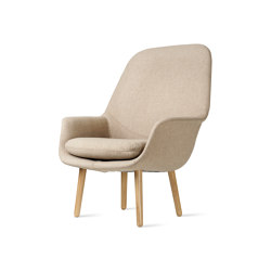 Smile Lounge High Back Wood Base | Armchairs | ICONS OF DENMARK
