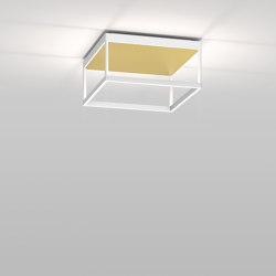 REFLEX² M 150 white | pyramid structure gold | Ceiling lights | serien.lighting