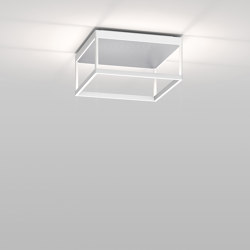 REFLEX² M 150 weiß | Pyramidenstruktur silber | Deckenleuchten | serien.lighting