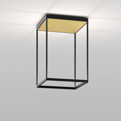 REFLEX² M 450 black | pyramid structure gold | Ceiling lights | serien.lighting