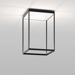 REFLEX² M 450 black | pyramid structure white | Ceiling lights | serien.lighting