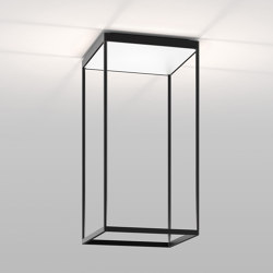 REFLEX² M 600 schwarz | Pyramidenstruktur weiß | Deckenleuchten | serien.lighting