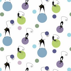 Chats Polka | Wall coverings / wallpapers | GMM