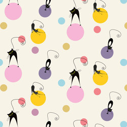 Katzen Polka | Wall coverings / wallpapers | GMM