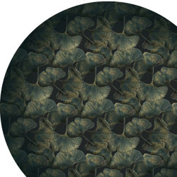 Ginko | Leaf Green Round | Formatteppiche | moooi carpets