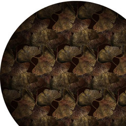 Ginko | Leaf Rust Round | Formatteppiche | moooi carpets