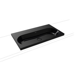 Centro inset countertop washbasin 40 mm black | Lavabos | Kaldewei