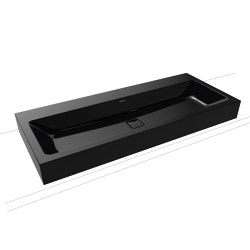 Cono countertop double washbasin black | Lavabi | Kaldewei