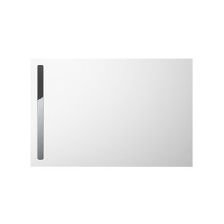 Nexsys alpine white matt I Cover polished stainless steel | Shower trays | Kaldewei