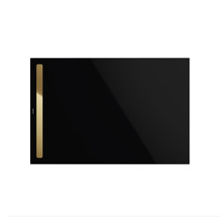 Nexsys black I Cover polished gold | Shower trays | Kaldewei