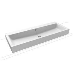 Puro countertop double washbasin alpine white matt | Lavabi | Kaldewei