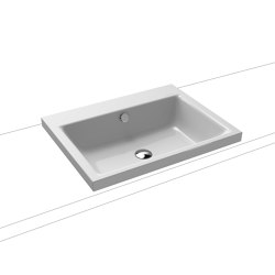 Puro inset countertop washbasin 40 mm manhattan | Lavabos | Kaldewei