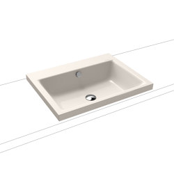 Puro inset countertop washbasin 40 mm pergamon | Wash basins | Kaldewei