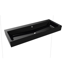 Puro wall-hung double washbasin black | Lavabi | Kaldewei