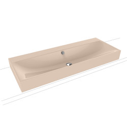 Silenio countertop double washbasin 120 mm bahamabeige | Lavabos | Kaldewei