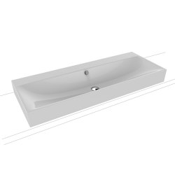 Silenio countertop double washbasin 120 mm manhattan | Wash basins | Kaldewei