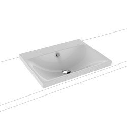 Silenio inset countertop washbasin 40 mm manhattan | Lavabi | Kaldewei