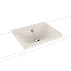 Silenio inset countertop washbasin 40 mm pergamon | Lavabi | Kaldewei