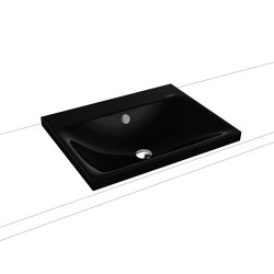 Silenio inset countertop washbasin 40 mm black | Lavabos | Kaldewei